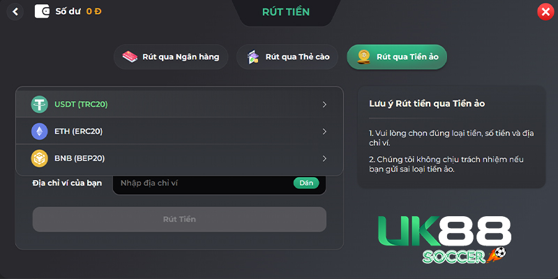 link vào rút tiên uk88 bằng ví tiền ảo